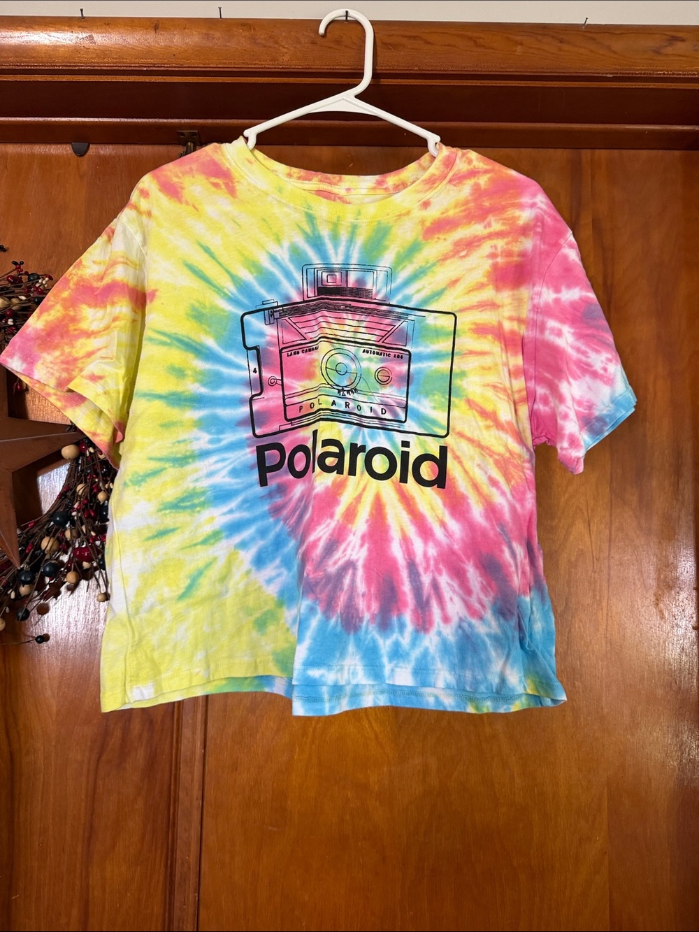 Polaroid Tie-Dye Graphic T-Shirt - Multicolor